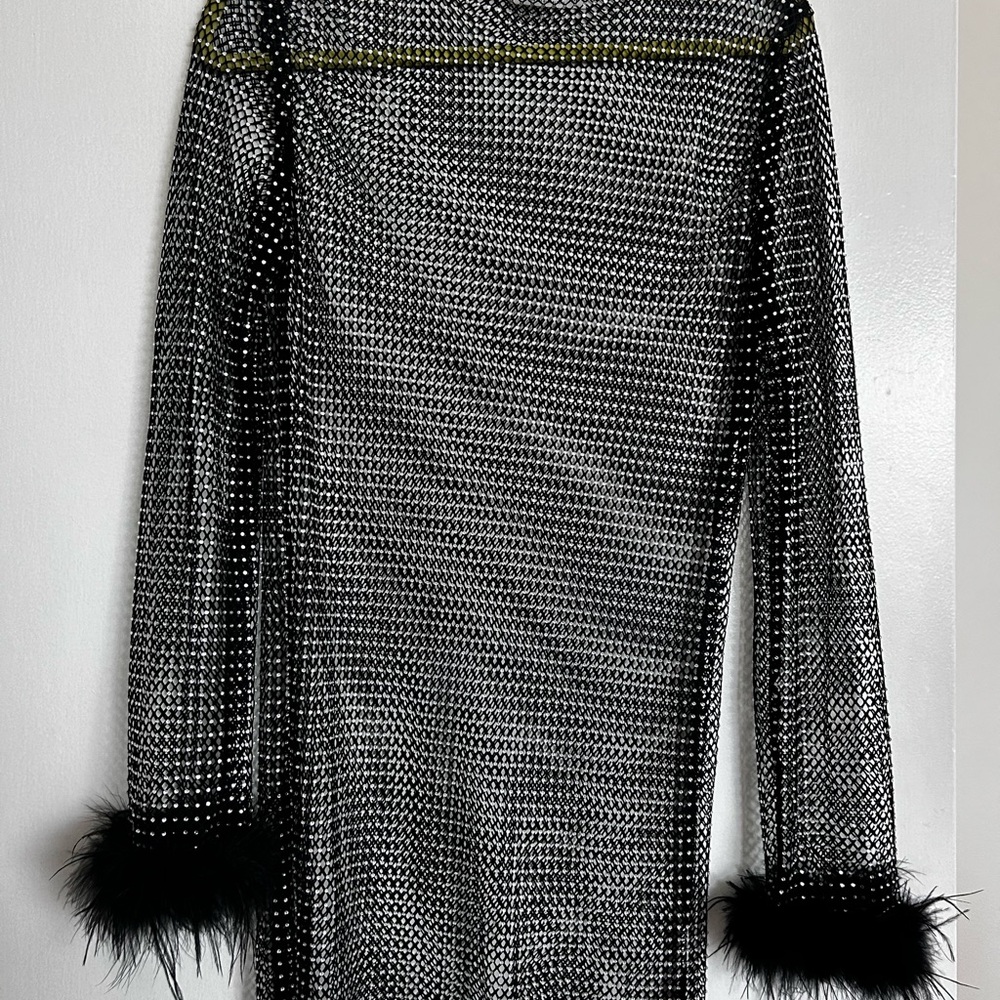 12th Tribe Black Mesh Top